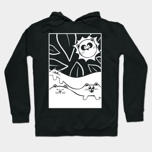 Abstract Cats for Dark T-Shirt Lovers Hoodie